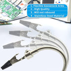 Kaisiking Helping Hand Soldering Third Hand Soldering Tool PCB Holder with Soldering Iron Stand, Metal Base Flexible Metal Arms for Soldering, Electronic Repair