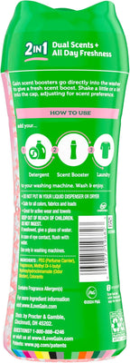 Gain Tango 2-in-1 Laundry Scent Booster Beads, Strawberry and Shea Scent, 10.7 oz, Laundry Beads with Dual Scents Plus All Day Freshness