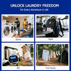 Fragrance-Free Laundry Sheets - Ultra-Concentrated Travel Detergent in Compact Storage Box, 5-Second Dissolve, 2X Stain Removal, HE-Safe, TSA Approved Detergent Sheets - 3 Pack / 96 Loads