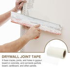 PATIKIL Drywall Repair Mesh Tape, 8 inch x 82 ft Fiberglass Repair Patch Self-Adhesive Dry Wall Joint Tape 9 Mesh Wall Hole Crack and Seam Patch, White