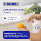 ATTITUDE Fruit & Vegetable Wash, Food-Safe Produce Wash, Removes Dirt & Residue, Vegan & Plant-Based Ingredients, Unscented, 27.1 Fl Oz (Pack of 3)