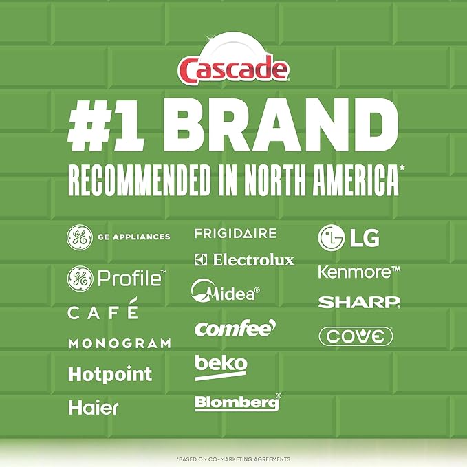 Cascade Platinum Plus Dishwasher Pods, Dishwasher Detergent, Dish Detergent Soap, Lemon, 19 Count