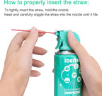 Canned Air Duster Spray for Computers - 3.5oz Keyboard Cleaner, 2PCS