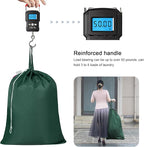 Polecasa Heavy Duty Large Laundry Bag with 130gsm Tear Resistant Fabric and Handles, Easy to Carry Durable Dirty Clothes Drawstring Bag, Perfect for College Dorm,Travel, 28”x36”,Green