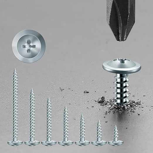 #8 x 2 Inch Wood Screw 250Pcs Alloy Steel Standard Thread Truss Head Fast Self Tapping by SG TZH