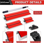 DEKEones Drywall Skimming Blade Set, Stainless Steel 10",16" & 24" Skimming Blades with 28"-62" Extension Handle Pole, Professional Drywall Skimming Tools for Smoothing Wall and Ceiling