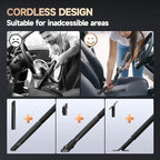 Car Vacuum Portable Cordless, Foldable Handheld Vacuum with Brushless Motor, 22000PA High Power Mini Hand Vacuum Cleaner & Air Blower & Duster & Pump for Home, Pet, Office