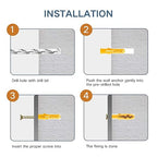 232Pcs Drywall Anchors and Screws Kit, Includes 116Pcs Plastic Wall Anchors Set, 116Pcs Wood Screw, Wall Anchors and Screws for Drywall