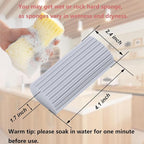 6 Pack Damp Clean Duster Sponge,Dusting Sponge Duster for Housekeeping,Reusable Household Cleaning Sponge for Blinds, Fan Blades,Mirrors,Glass, Baseboards,Window Track Grooves and Car (Grey)