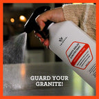 TriNova Granite Sealer & Protector Gallon Refill- Made in USA, Best Stone Polish, Protectant & Care Product - Easy Maintenance for Clean Countertop Surface, Marble, Tile 128 fl oz