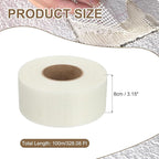 PATIKIL Drywall Repair Mesh Tape, 3 inch x 328 ft Fiberglass Repair Patch Self-Adhesive Dry Wall Joint Tape 9 Mesh Wall Hole Crack and Seam Patch, White
