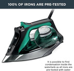 Rowenta Pro Master Stainless Steel Soleplate Steam Iron for Clothes, 210 g/min, 400 Microsteam Holes, Cotton, Wool, Poly, Silk, Linen, Nylon 1775 Watts Ironing, Garment Steamer, Powerful Steam DW8360