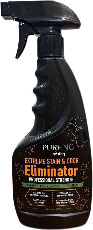 PNG Vitality Stain & Odor Eliminator – 16.9oz Pet Odor Neutralizer for Home, Carpets, Upholstery, Effective on Urine, Vomit, Feces Cat & Dog Urine Destroyer, Carpet Cleaner Spray for Lasting Freshness