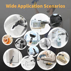 Steam Cleaner, 3-Level Adjustable Handle, 15s Heat-Up, 1.69 Quarts Tank, Portable Steamer for Cleaning with 10 Accessories, Steam Cleaner for Home for Dirt (White)