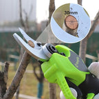 Electric Pruning Shears, Yougfin 1.12" Wood Ranger Power Shear with 2 * 20V Batteries Powered Pruning Shears for Gardening Power Pruners Cordless with SK5 Replacable Blade Effortless Safe System