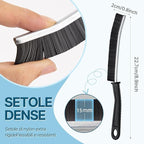 Bathroom Cleaning Brush,Premium Cleaning Tool Aluminum Support with 15° Angle, Thin Cleaning Brush for Home Kitchen (5PCS)