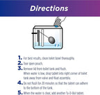 Ty-D-Bol Bleach-Free Toilet Bowl Cleaner Tablets Variety Pack - (10 Pack) 1.4 oz - 5 Lavender and 5 Blue Tablets - Fights Hard Water Stains, Mineral Buildup & Limescale - Bathroom Cleaning Supplies