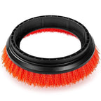Commercial Scrub Brush for Orbital Floor Scrubber, Compatible with Oreck Orbiter XL ORB550MC, Bissell BGEM9000, 12" Diameter, Heavy-Duty Brush, Orange