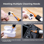 K&F Concept Lens Cleaning Pen Kit for Full-Frame Sensors, Multi-Function Cleaner Kit for Airpods Pro, Earbuds, Bluetooth Earphone Headphone Case, iPhone Charging Port, Earpods