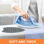 PATIKIL Silicone Iron Rest Pad, Multipurpose Hot Heat Resistant Iron Rest Plate Protective Pad for Ironing Board Hot Resistant Steamer Steam Compact Mat, Gray