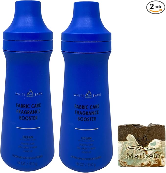 Bath & Body Works Ocean 2 Pack Fragrance Booster Set with a Cabin Spice Bar Soap