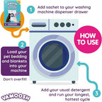 Vamoosh Pet Hair Dissolver- Pet Hair Remover for Washing Machines, 6x100g (2 Boxes), Removes Odor Dissolves Dog, Cat, Animal Fur, Cleans Pet Bedding in Washing Machine, Easy to Use, Up to 6 Washes