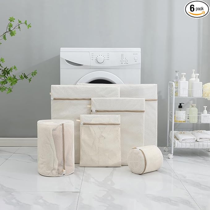 6PCS Laundry Bag For Washing Machines, Specialized For Washing Underwear And Bras, Anti Deformation Washing Bag, Laundry Filter Mesh Bag