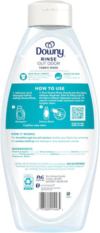 Downy Rinse & Refresh Laundry Odor Remover And Fabric Softener, Cool Cotton, 48 Fl Oz, HE Compatible Laundry Sanitizer, Safe On All Fabrics, Downy Fabric Softener, Liquid Fabric Softener