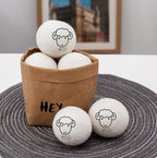 6-Pack Wool Dryer Balls Reusable Laundry Balls for Dryer Natural Fabric Softeners and Wrinkle Release, Organic and Eco Wool Dryer Ball for Pet Hair Removal, Dryer Sheets, Drying Ball