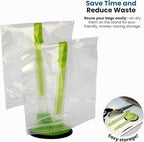 Baggy Rack - (6 Pack) Sandwich Bag Racks, Clip Food Storage Bags Onto Holder, Best Opener for Freezer & Storage Baggie - Ideal Plastic Kitchen, No Hassle Cooking Gadget Solutions For a Clean Pour