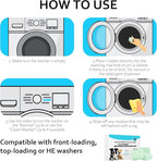 Washer Machine Cleaner Tablets-36Pack-18 Month Supply,Formulated for Pet Owners Washing Machine Cleaner,Compatible with HE,Easily pet hair remover for laundry.Top & Front Load Washer.Septic Safe.