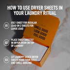 Laundry Sauce - 02 Sets of Luxury Scented Laundry Dryer Sheets Bundle (Egyptian Rose and Italian Bergamot), Premium Dryer Sheets with High-End, Sophisticated Fragrances