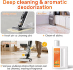 Orange Floor Cleaning Solution 1L Compatible with Dreame Wet & Dry Vacuum and Robot, Residue & Streak Free,Suitable for All Robot Vacuum Cleaners and Wireless Wet Dry Dual-Use Vacuum Cleaners