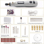 Cordless Rotary Tool, 3.7V Li-ion Mini Rotary Multi-Tool Kit with Variable Speed, 42pcs Accessories Kit Electric Rotary DIY Grinder for Polishing, Cleaning and Engraving
