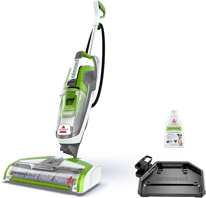 BISSELL Crosswave Turbo Vacuum Mop All in One Wet and Dry Vac Combo Hard Floor & Area Rug Cleaner, 3888A