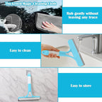XANGNIER Window Cleaner Tool Kit,2026 3 in 1 Window Cleaning Scraper with Spray,Thickened Magic Cleaning Cloth,Window Scrubber Cleaning Squeegee for Glass,Mirror,Shower Doors,Car Windshields(Blue)