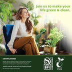 3 Gallon Compostable Trash Bags Liners Drawstring, Heavy Duty Extra Thick 1 Mil, 11.36 Liter, 50 Bags, Small Kitchen Food Scrap Waste Bag, ASTM D6400, US BPI and OK Compost Home Certified