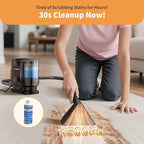 Miniboo Carpet Cleaner, Compact & Powerful Upholstery Cleaner Machine,Portable Spot with 360°Wheels, 1.3-inch Deep Stain Small Rug Cleaner for Car, Stairs, Couches