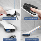 Crevice Cleaning Brush, Hard Bristle Crevice Cleaning Brushes, 3 in 1 Cleaning Brushes for Household Use Multifunctional Gap Cleaning Brush for Bathroom Kitchen Window Groove Corner Small Spaces