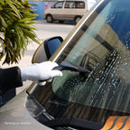 EHDIS Small Squeegee 5 inch Rubber Window Tint Windshield Scraper for Car,Glass, Mirror, Shower, Door,Bathroom Cleaning (Pure Black)