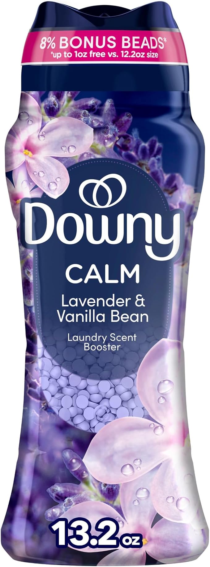 Downy Infusions In-Wash Laundry Scent Booster Beads, CALM, Soothing Lavender and Vanilla Bean, 12.2 oz