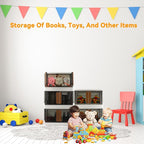 Storage Bin, Cabinet with Lids, 8.4 Gallon Capacity, With Double Door and Lock, Foldable, Plastic, Underbed or Countertop Use, Home Organizer