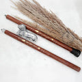 Deluxe Walking Sticks | Rosewood Crafted Cane with Solid Brass Chrome Decorative Bars | Nagina International