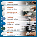 Electric Spin Scrubber, Cordless Cleaning Brush Scrubbe with Adjustable Handle and 8 Brush Heads,Two Speeds up to 450 RPM for Bathroom, Floor, and Sink Cleaning(Black)