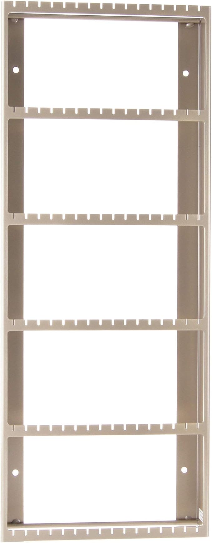 Angelynn's Wall Mounted Big Earring Holder Organizer Display Women Long Post Stud Large Dangle Hoop Pierced Earrings, Hanging Closet Jewelry Storage Rack, Jennifer Satin Nickel Silver 9"x23"