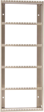 Angelynn's Wall Mounted Big Earring Holder Organizer Display Women Long Post Stud Large Dangle Hoop Pierced Earrings, Hanging Closet Jewelry Storage Rack, Jennifer Satin Nickel Silver 9"x23"