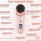 Electric Callus Remover for Feet (with Dander Vacuum Cleaner), Rechargeable Foot Callus Remover Pedicure Tools Foot File, Professional Foot Care Kit Deadskin Remover with 9Heads&2Speed,LCD Display