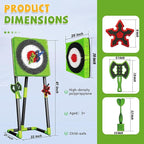 Axe Throwing Game for Backyard - Steel Frame Ax Throw Kit for Kids & Adults - Bristle Target with 6 Throwing Axes Set & Travel Bag - Outdoor/Indoor for Kids & Families Yard Carnival Games