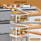 Collapsible Plastic Storage Bins with WheelsClear Stackable Storage Bins with Lid Stackable Storage Bins with Open Door Folding Storage Bins Organizer for Closet Bedroom Living Room