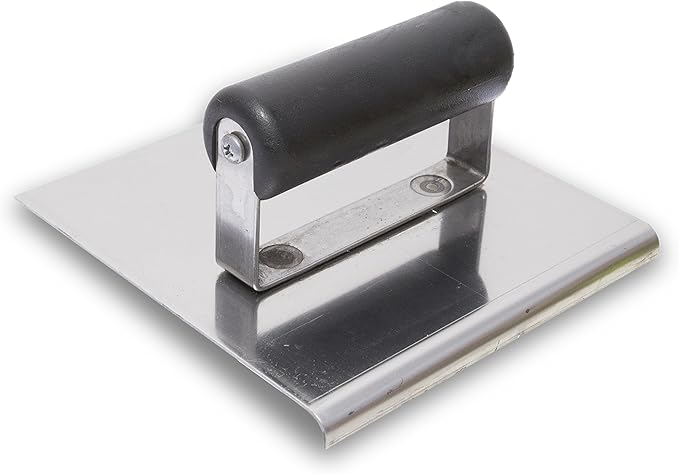 MARSHALLTOWN QLT Stainless Steel Hand Edgers, Plastic Handle, 152mm x 152mm, 16mm Lip, 13mm Radius, Made In The USA, CE514SP